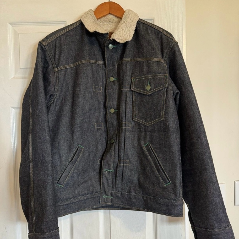 Left Field Molly Maguire Shearling Lined Denim Jacket